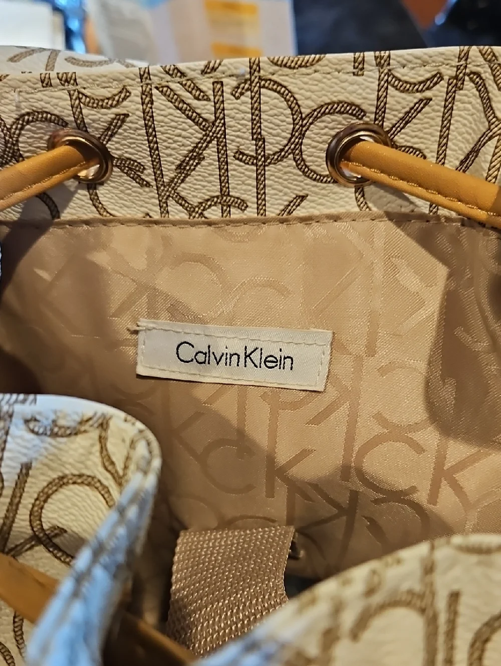 Calvin Klein Hudson Signature Monogram Multi Pocket Backpack